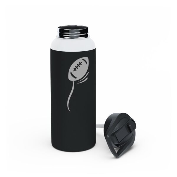 32 oz Matte Black Thermal Bottle – American Football Edition - Image 3