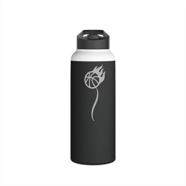 32 oz Matte Black Thermal Bottle – BasketBall Edition