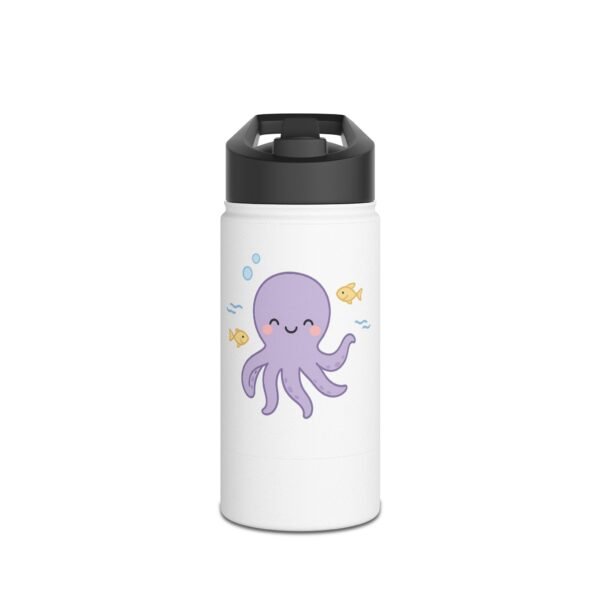 12 oz Custom Kids Bottle – Happy Octopus & Name