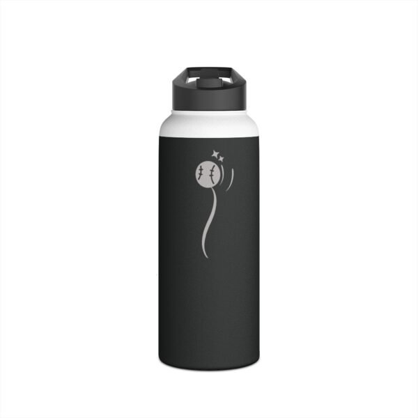 32 oz Matte Black Baseball Grind Thermal Bottle