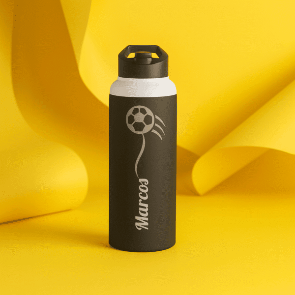 32 oz Matte Black Goal Getter  Thermal Bottle - Image 5